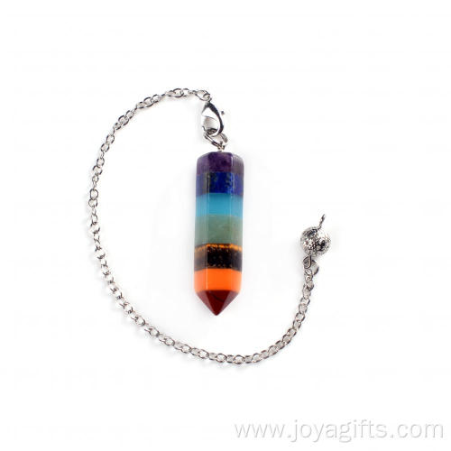 Wholesale Gemstone Rock Crystal Healing Point Chakra Pendant